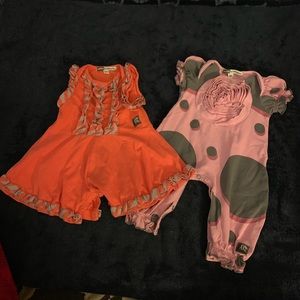 Infant girls one piece casual sets
